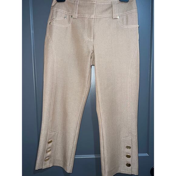 Cache Contour Collection Capri Pants – Tan/Brown – Size 2 – NWOT - Picture 1 of 12